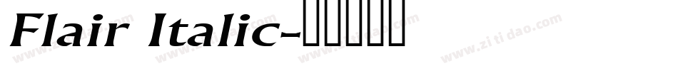 Flair Italic字体转换